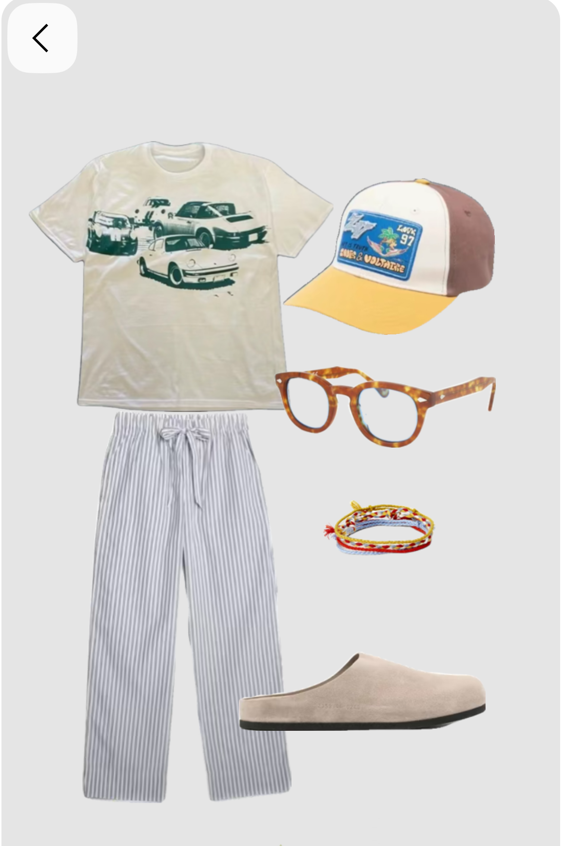 元となるカジュアルコーデ画像